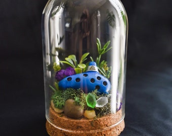 Ocarina of Time Mini Terrarium Legend of Zelda Video Game Decor Gift