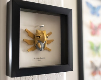 Shedinja Pokemon Taxidermy Cicada Framed Wall Decor Oddities Curiosities Display Gift