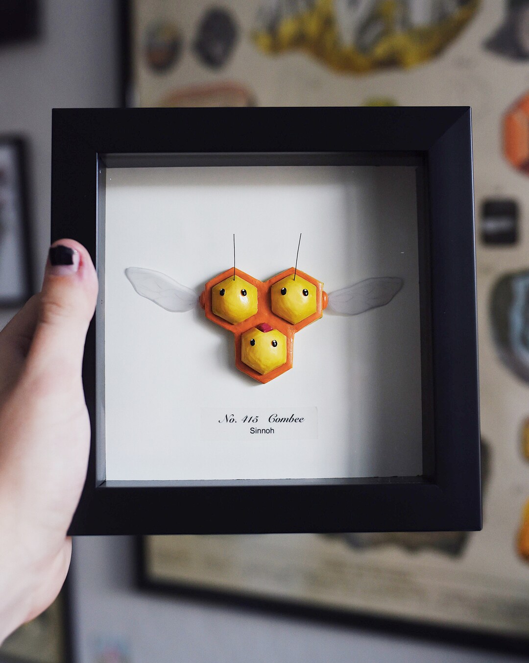Combee Pokémon Taxidermy Framed Oddities Video Game Wall Art Decor - Etsy