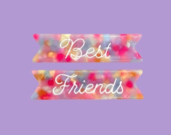 Best Friends Hair Clips | Hair Clips for Kids | Hair Clips for Girls | Cute Hair Clips | Hair Accessories for Girls | for Women | Long Short