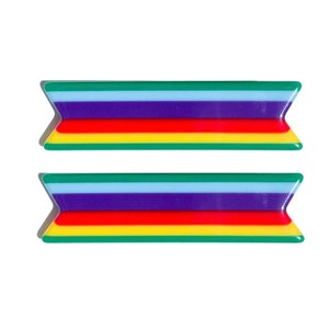 Rainbow Stripe Hair Clips | Hair Clips for Kids | Hair Clips for Girls | Cute Hair Clips | Hair Accessories for Girls | Women | Long Short