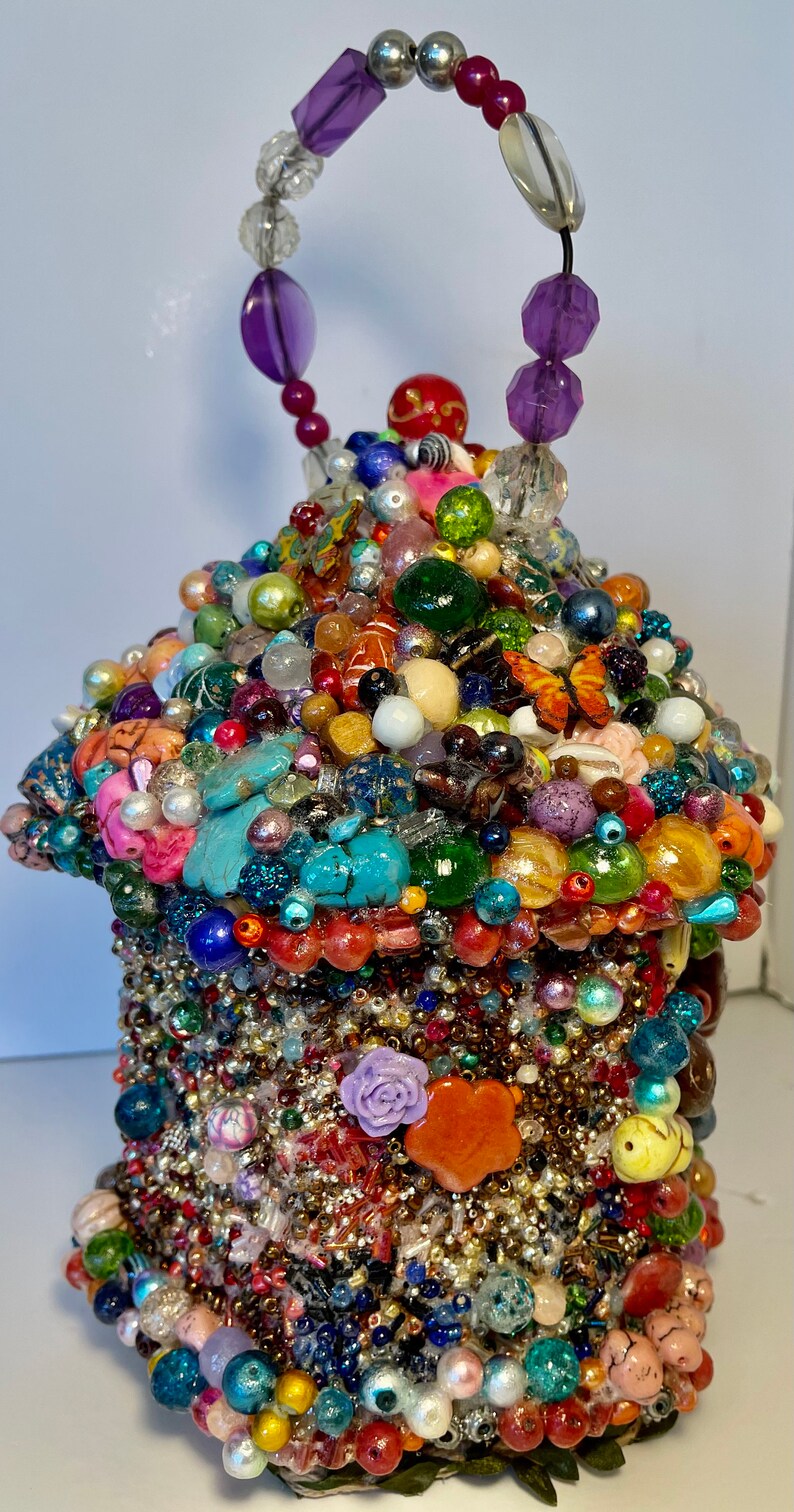 Beaded Bird House Etsy