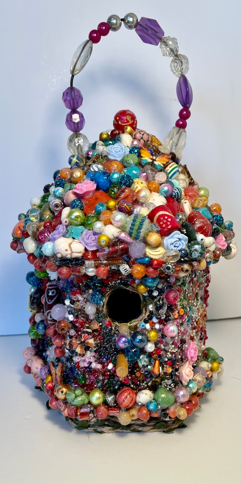 Beaded Bird House Etsy