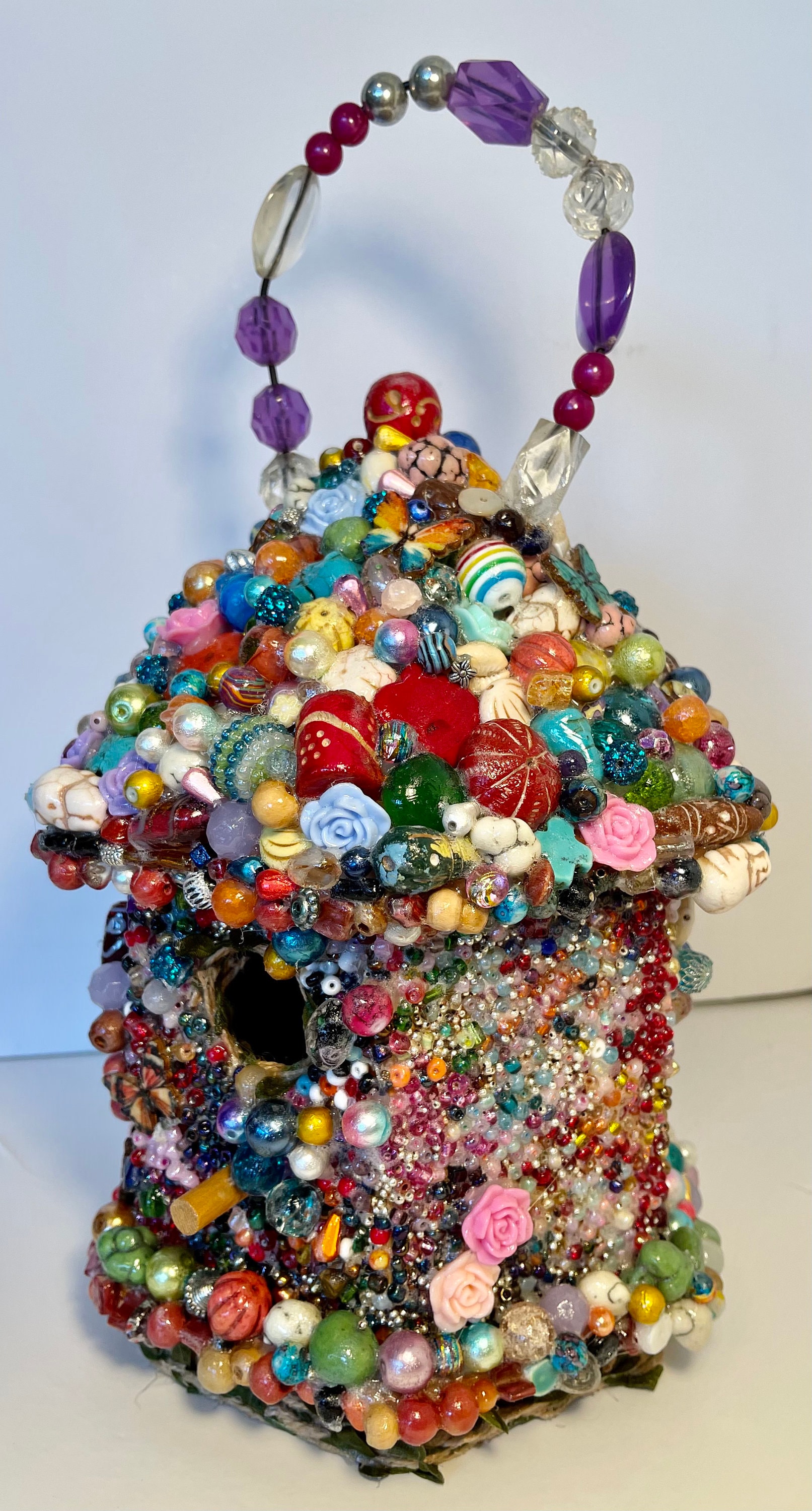 Beaded Bird House Etsy