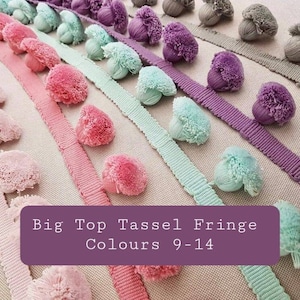 Pson Pom Pom Trim Ribbon - 20 Yards Fluffy Ball Fringe For DIY Crafts, Sewing & Home Decor