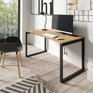 Computer Desk With U Frame Legs, Office Desk With Solid Frame, Work Station Laptop 18 mm