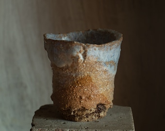 Ceramic cup, Yunomi, Wabi sabi cup, Rough teacup, Japanese tea cup, Teabowl