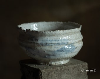 Chawan, matcha teabowl. Matcha bowl in wabi sabi aesthetic.