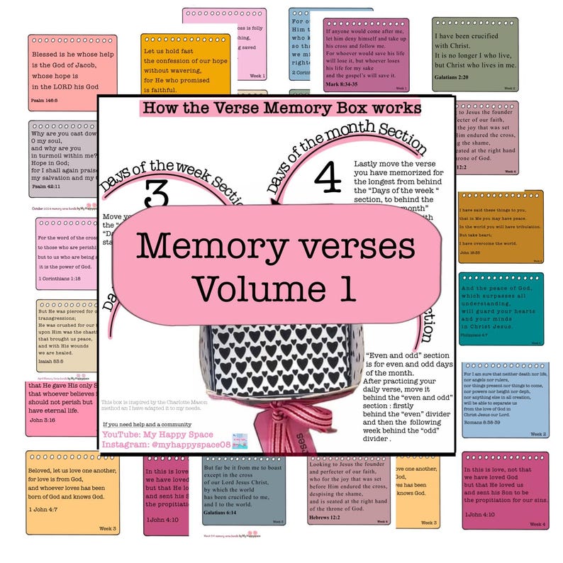 Volume 1 Memory Verses - Etsy