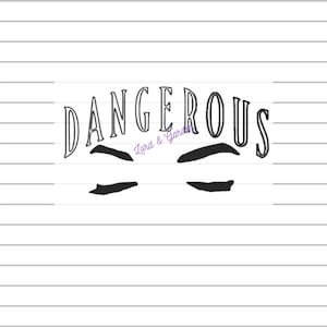 MJ Eyes and Eyebrows Dangerous SVG