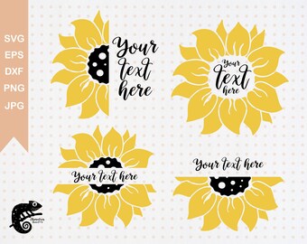 Download Sunflower Monogram Svg Etsy