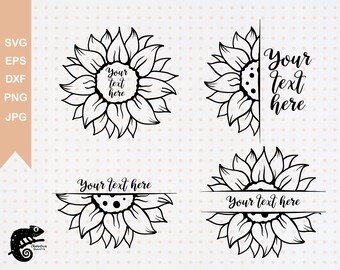 Download Sunflower Monogram Svg Etsy