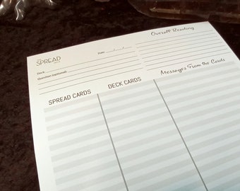 PRINTABLES || The Spread Deck (Double Sided) Worksheet #1 || Ask About Making a Personalized Book!