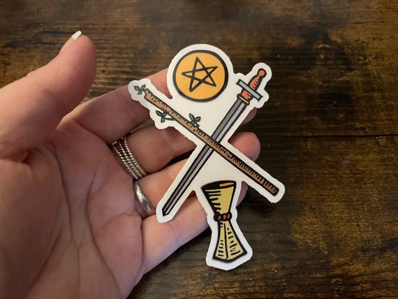 Vinyl Sticker | The Spread Deck Logo | Tarot Suits