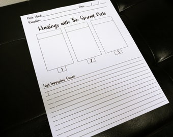 PRINTABLES || The Spread Deck Worksheet #3 || Ask About Making a Personalized Book!