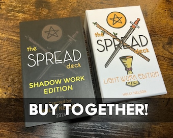 Baraja Spread Deck / Edición Trabajo de Sombras y Luces, Guía del Oráculo del Tarot