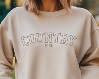Country Girl sweatshirt, camping shirt, country music shirt, cowgirl shirt, horse sweatshirt, redneck sweatshirt, yeehaw shirt, rodeo shirt