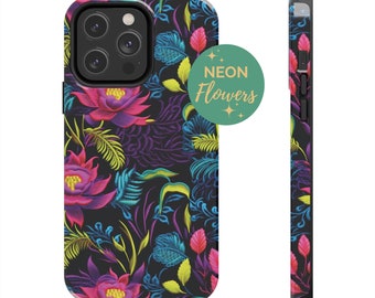 3d Floral Neon 90s Phone Case, embroidered pink cell phone case, neon accessories, iphone 15 pro case, aesthetic phone case, iphone 13 case
