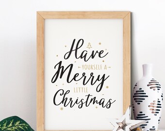 Merry Christmas Print | Christmas Print | Christmas Sign | Christmas Wall Decor |  New Home Gift | Christmas Gift |