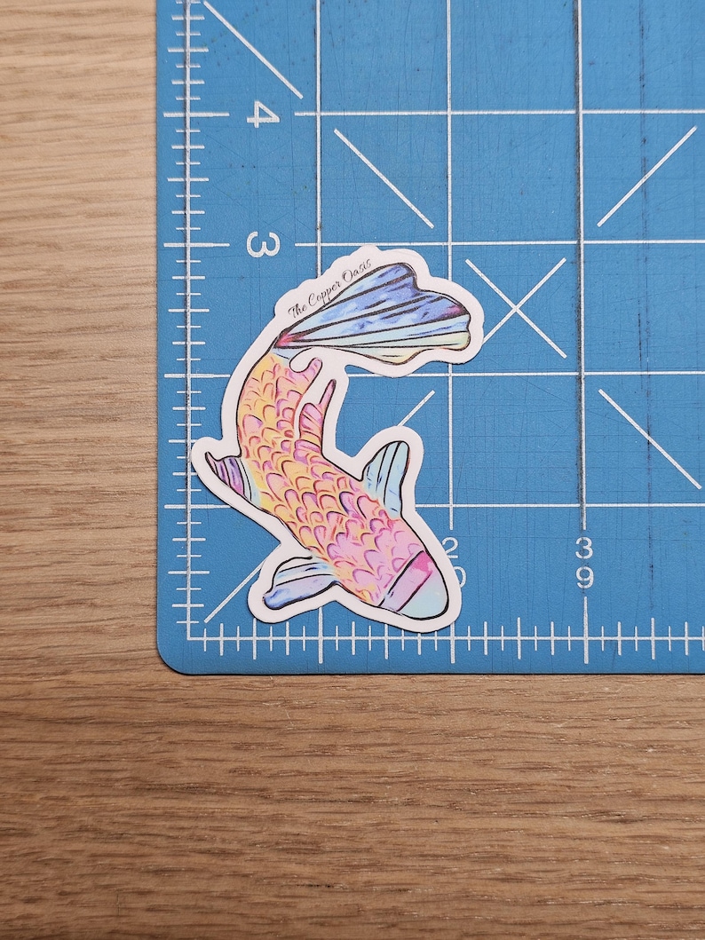 Sticker poisson koi peint à la flamme : vinyle durable découpé - Etsy ...