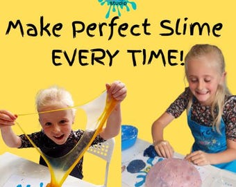 Easy Slime Recipe Printable Guide | Step-by-Step Slime Making Instructions for Kids | Homemade Slime Recipe PDF