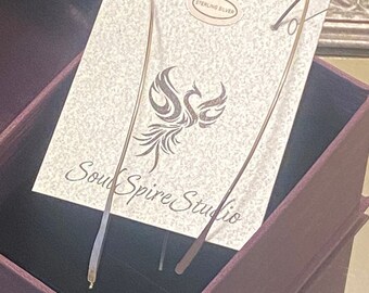 Sterling Silver Wire Threader Paddle Earrings - Handmade