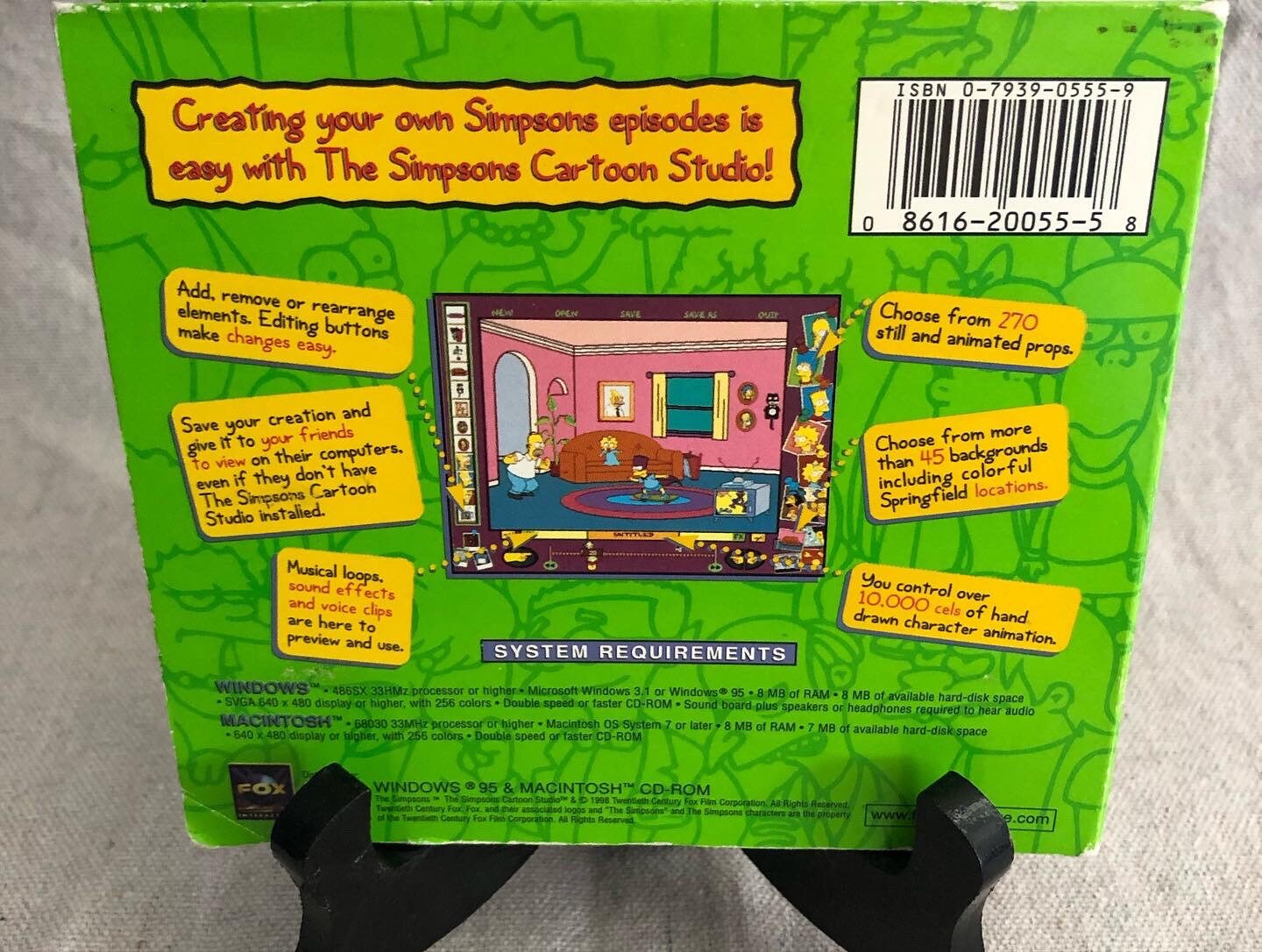 90s the Simpsons Cartoon Studio Cd-rom for Windows 95 and Mac - Etsy UK