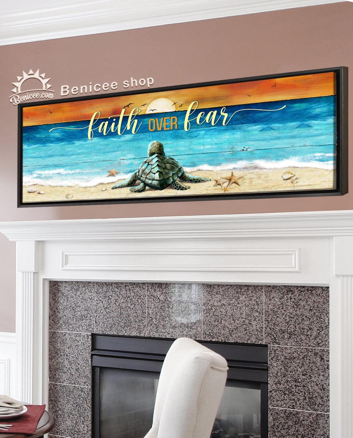 Coastal Wall Art Framed/Wrapped Large Canvas 16x48 inches Etsy