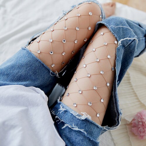 Diamond Fishnet Tights - Etsy Australia