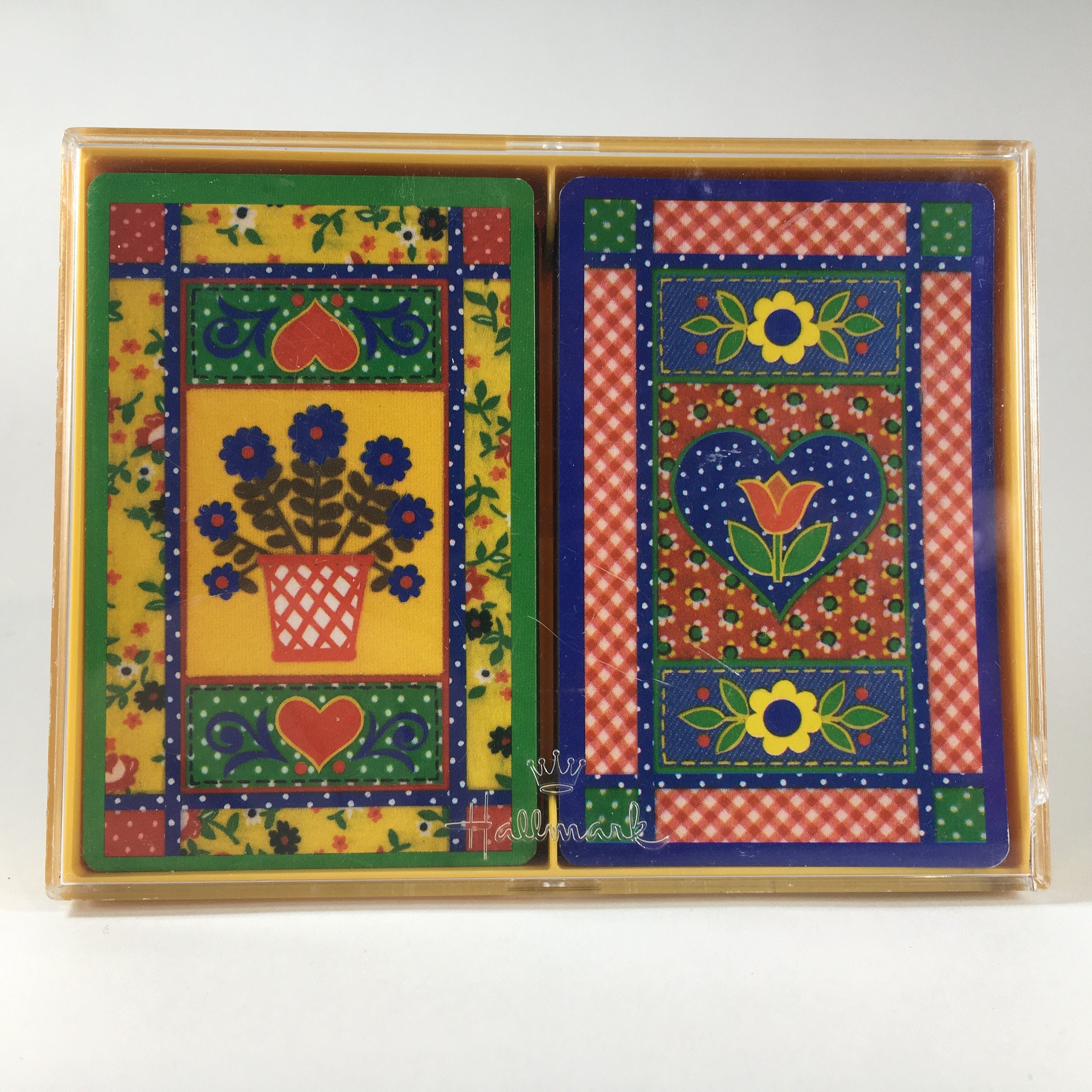 Vintage Hallmark Playing Cards / Bridge Set Gold Gilt Edges / Etsy