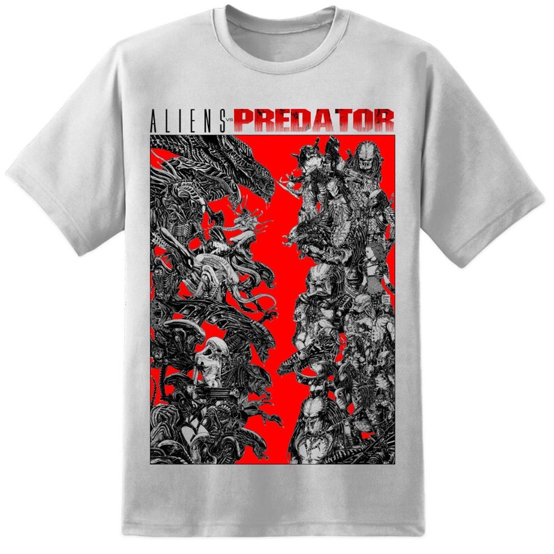 Aliens Vs. Predator Artwork T Shirt - Etsy