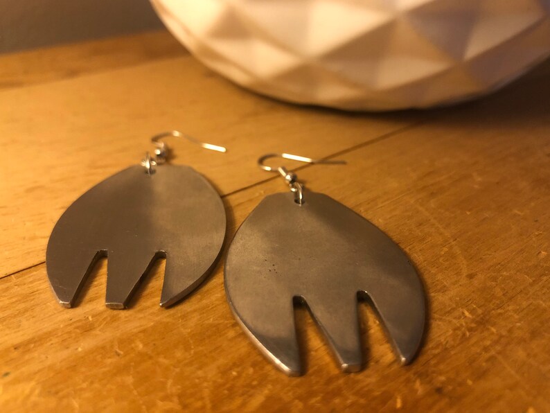 Silverware Earrings; Fork Earrings