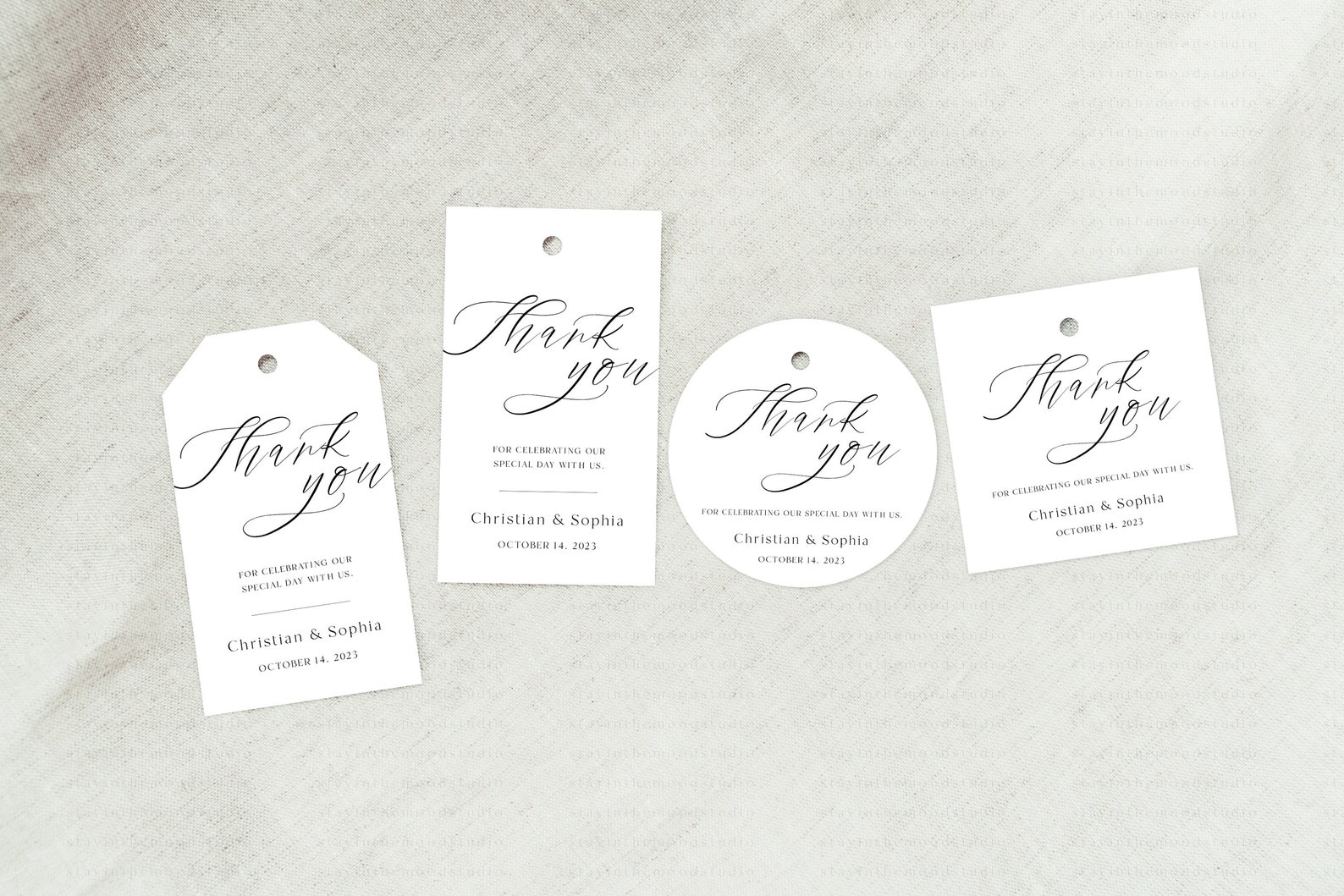 Gift Tag Mockup, Gift Tag Mockup Christmas, Circle Gift Tag Mockup