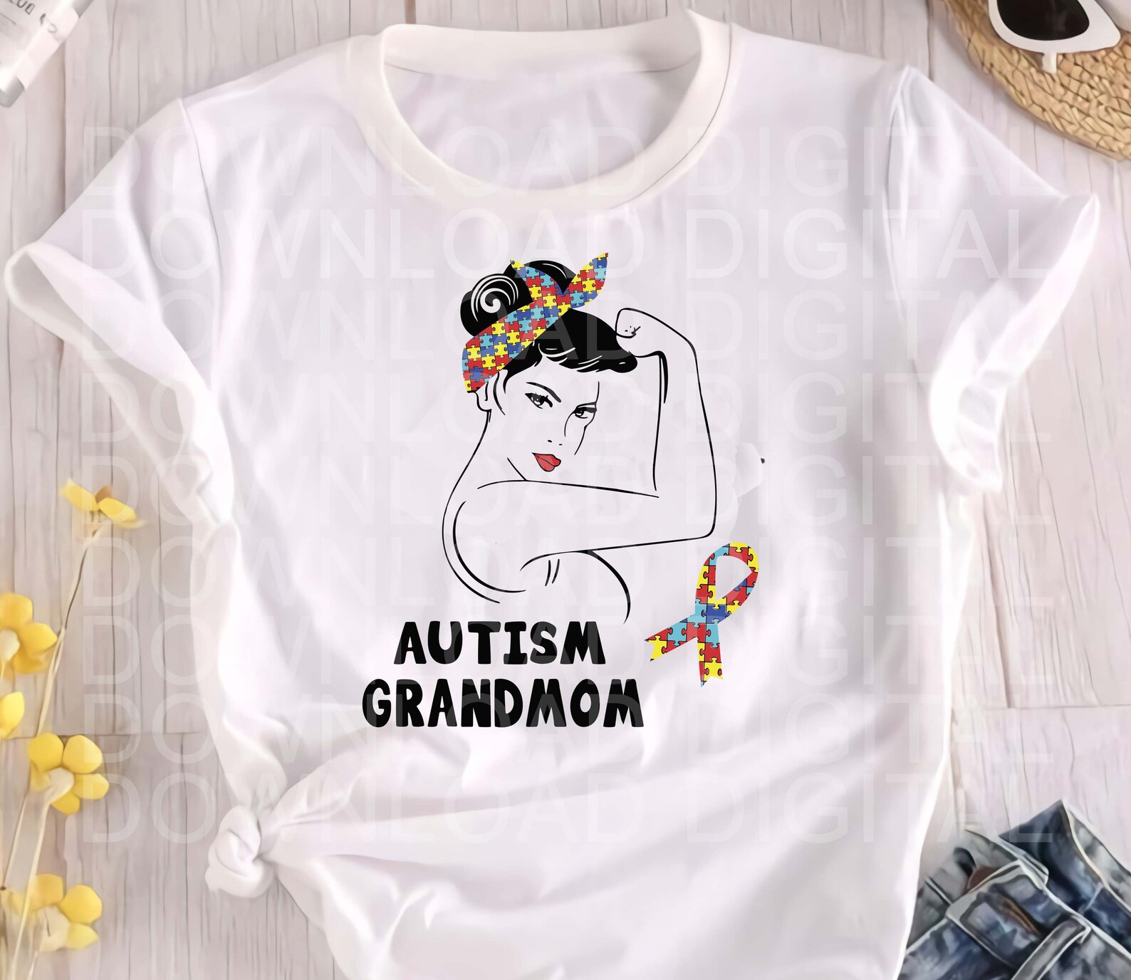 Download Autism Grandma svg Autism Awareness svg Autism Rosie svg ...