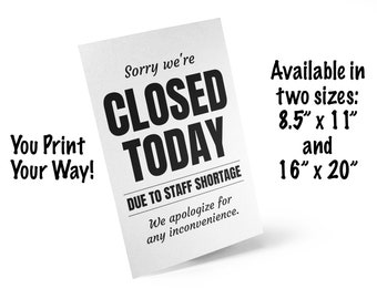 Sorry For Incon Sorry For The Inconvenience Sign Printable