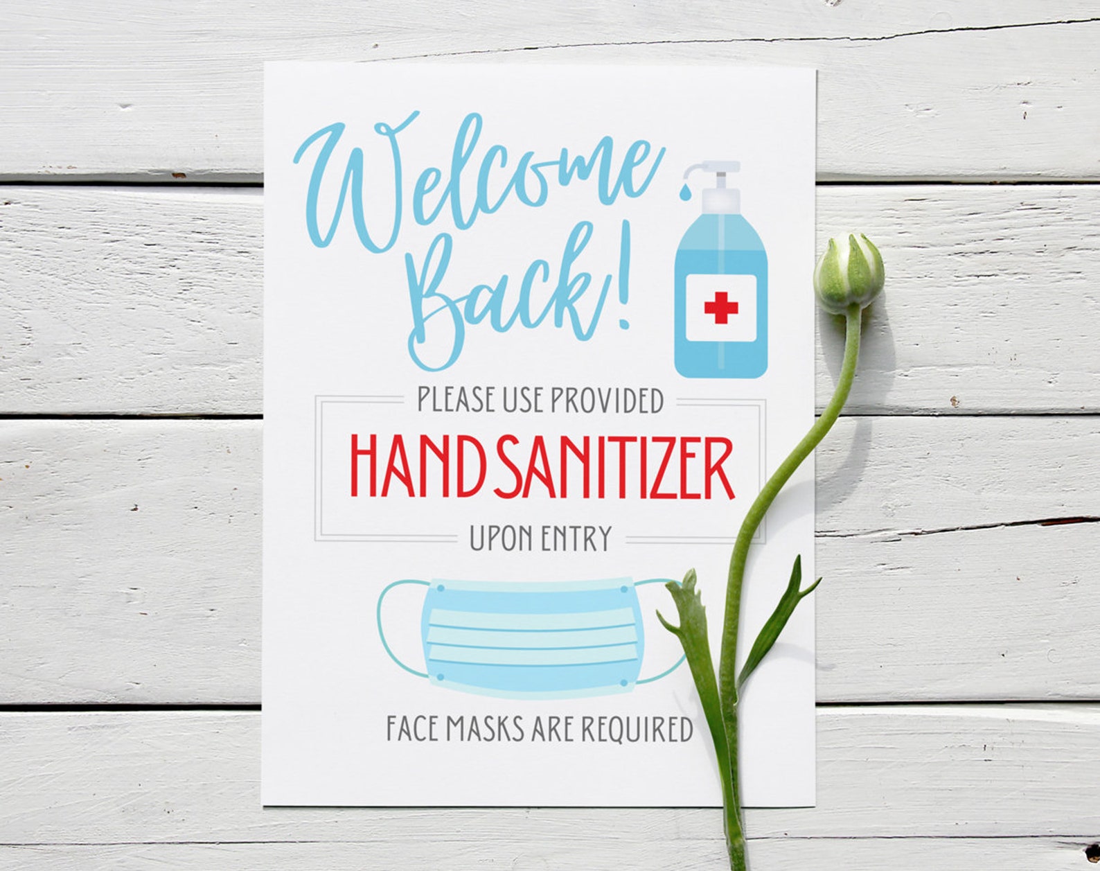 Please Use Provided Hand Sanitizer PRINTABLE Sign Welcome | Etsy