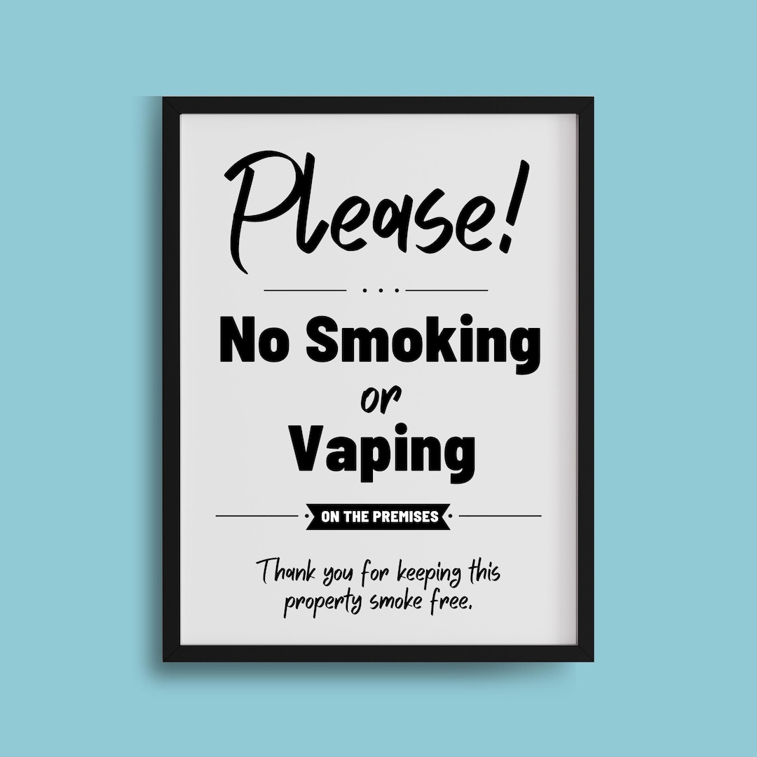 printable-no-smoking-sign-no-vaping-on-the-premises-please-no-smoking-on-the-premises-sign-for-rentals-business-airbnb-signage-etsy for Free Printable No Smoking Signage PRINTABLE No Smoking SIGN, No Vaping on the Premises, Please No Smoking on the Premises Sign for Rentals, Business, Airbnb Signage - Etsy for Free Printable No Smoking Signage