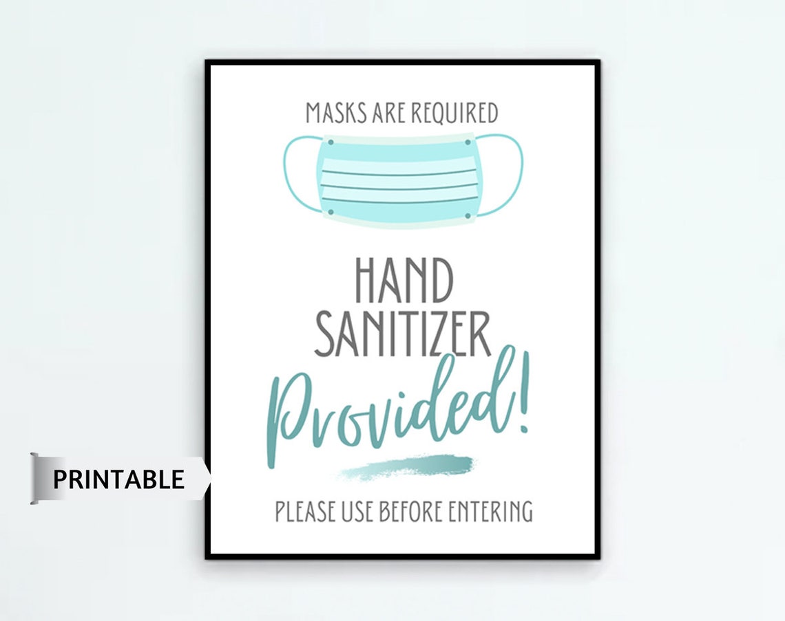 Please Use Hand Sanitizer PRINTABLE Sign Hand Sanitizer | Etsy