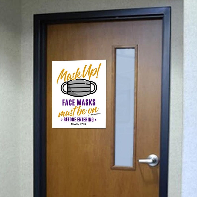 Mask up PRINTABLE Sign Wear a Mask Sign Face Masks Must Be | Etsy