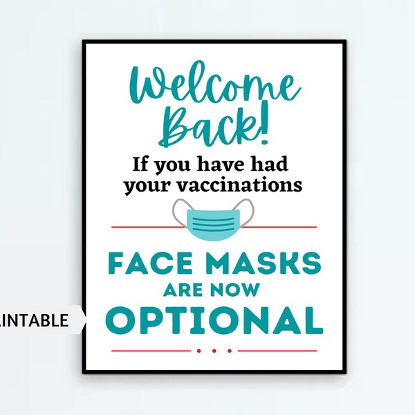 Masks Optional Sign Etsy