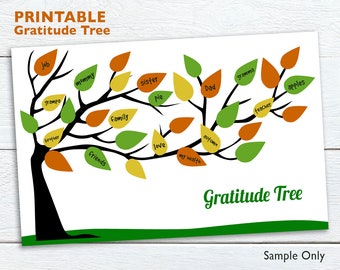 diy gratitude tree printable files for gratitude tree etsy