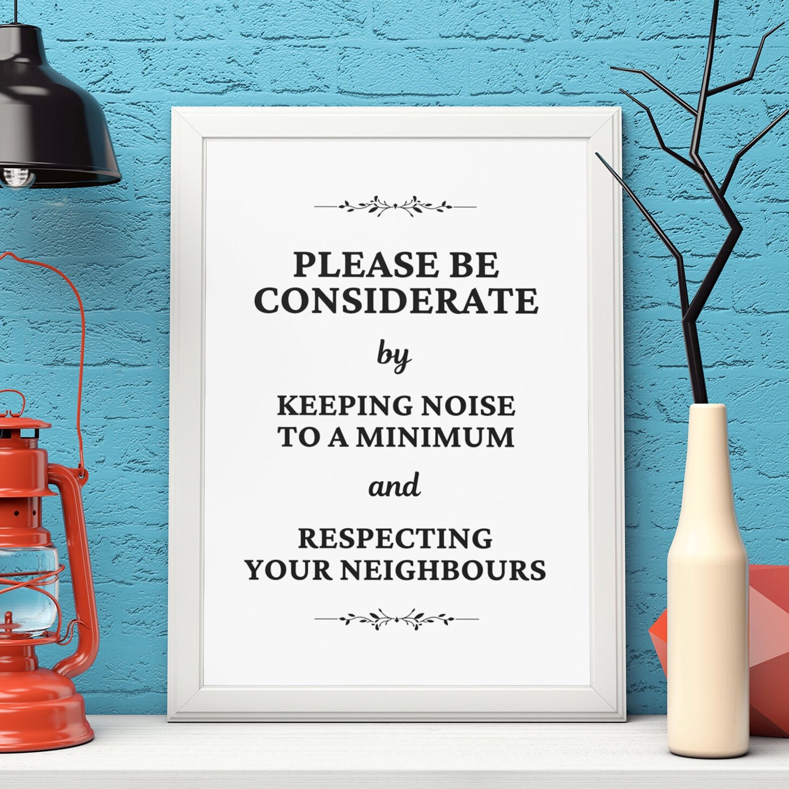 PRINTABLE Please Be Considerate SIGN, Keep Noise to a Minimum, Respect ...