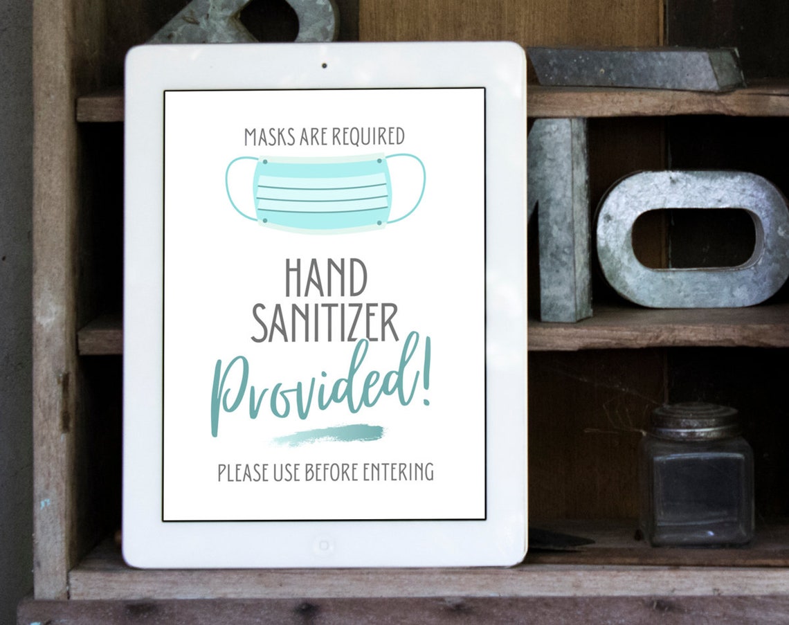 Please Use Hand Sanitizer PRINTABLE Sign Hand Sanitizer | Etsy