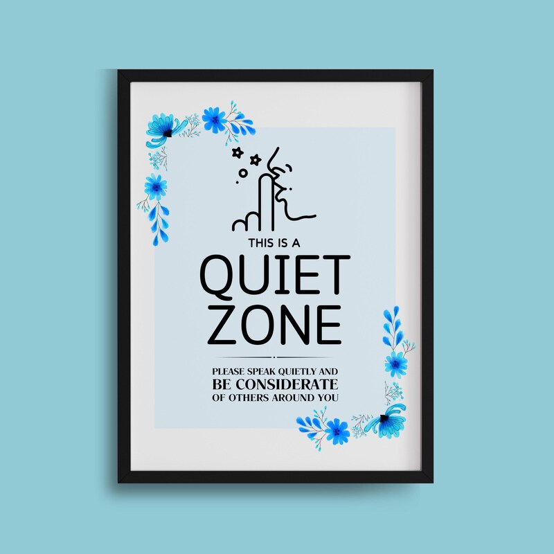 Quiet Sign - Etsy