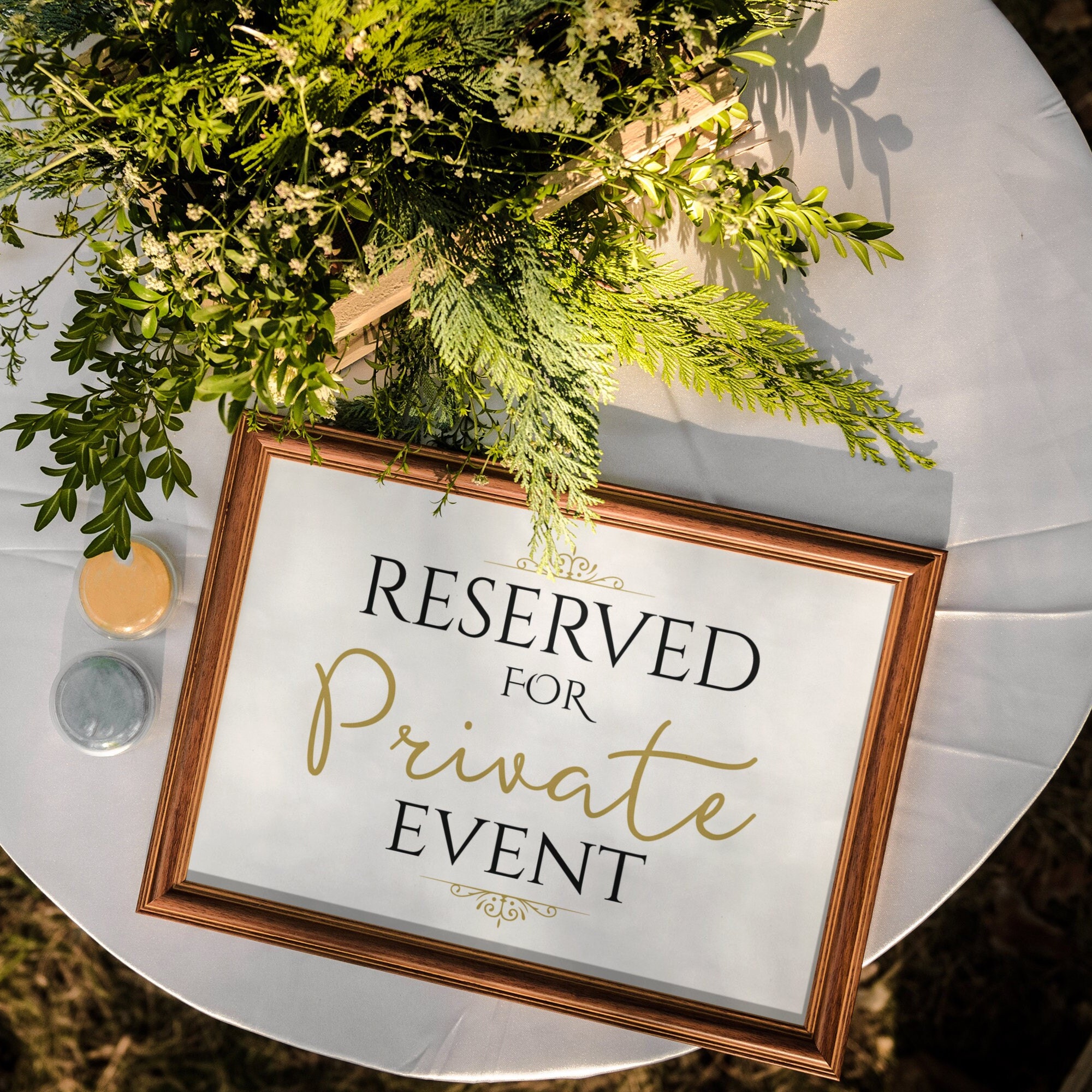 PRINTABLE Reserved for Private Event SIGN, Digital Reserved Sign for ...