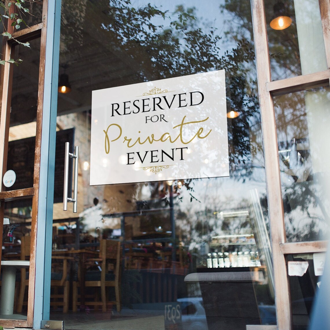 Vip Event Resevered Signage PRINTABLE Reserved for Private Event SIGN, Digital Reserved Sign for ...