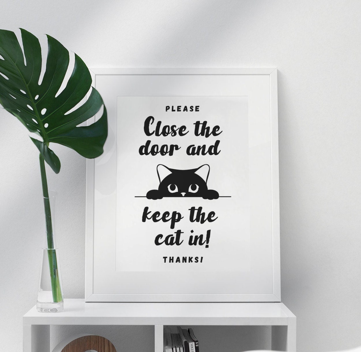 Cartello In Legno Per Porta Di Gatto - Decorazione Casa Con Frase Divertente, 30x15 Cm, Con Corda Per Appendere, Regalo Per Amanti Gatti