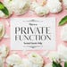 PRINTABLE Private Function Sign, Invited Guests Only, Professional ...