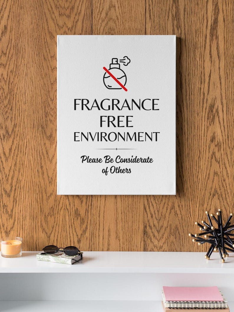 PRINTABLE Fragrance Free SIGN, Scent Free Health Care Facility ...