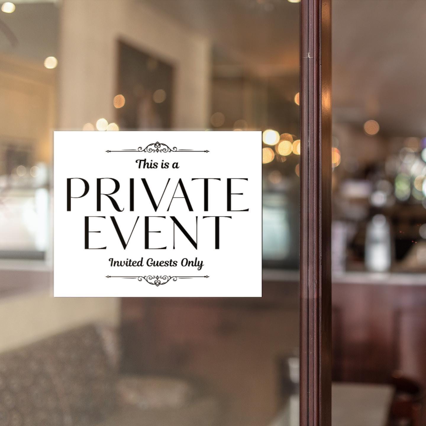 PRINTABLE Private Event SIGN, Wedding Reception, Invited Guests Only ...